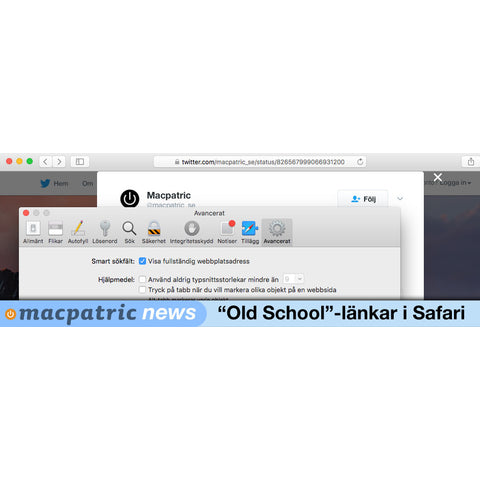 Tips & Trix: "Old School"-länkar i Safari