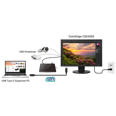 Eizo ColorEdge CS2400S 24" Svart Skärm Eizo ColorEdge CS2400S 24" Svart | Skärm för videoredigering