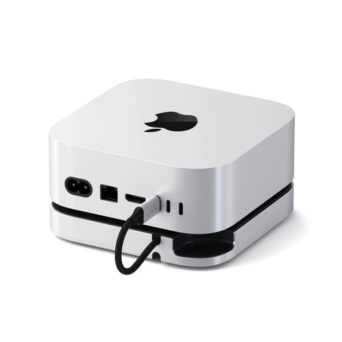 Satechi Mac mini M4 Stand & Hub med M.2 NVMe SSD-plats Dockningsstation Mac mini M4 Stand & Hub med M.2 NVMe SSD| Mac Mini M4 dockningsstation