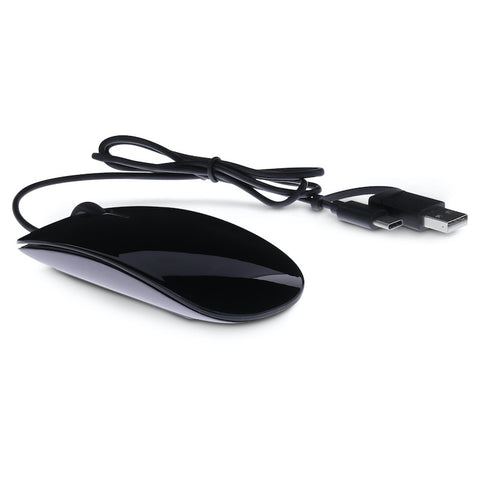 LMP Easy cable Mouse USB-C, USB-C & USB-A Mus