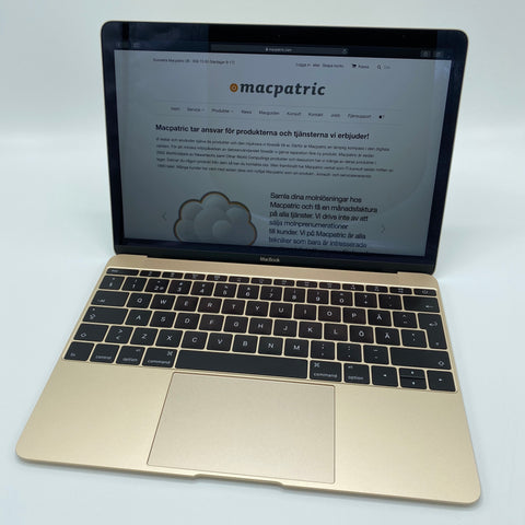 Begagnad - MacBook (Retina, 12-tum, Tidig 2015) Guld Begagnad Dator