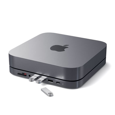 Satechi Aluminiumstativ & Hub för Mac Mini