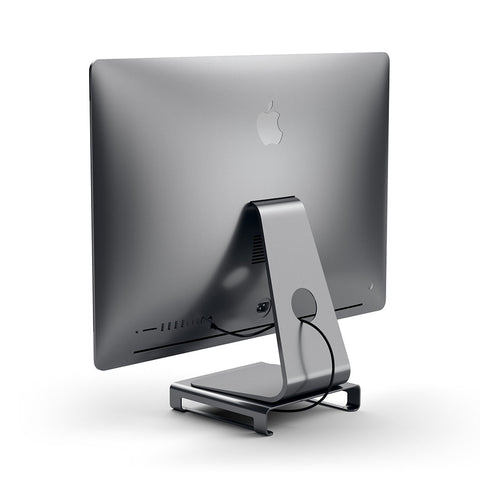 Satechi Type-C Aluminum Monitor Stand Hub for iMac - imac hub