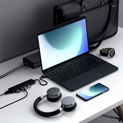 Satechi Slim USB-C MultiPort m. Ethernet - HDMI, USB 3.0 portar samt kortläsare Tillbehör