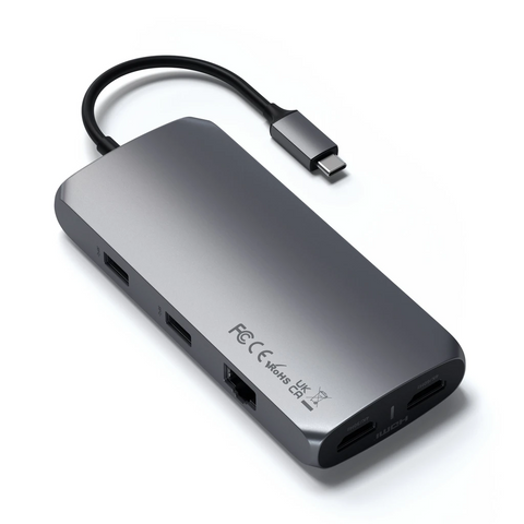 Satechi USB Type-C Multi-Port Adapter 4K Gigabit Ethernet - mac usb-c