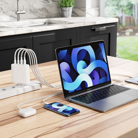 ALOGIC Rapid Power 100W GaN-laddare 4-portars inkl. 2 m USB-C-laddkabel
