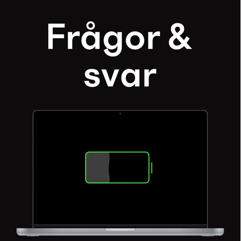 Byta batteri på  MacBook – Frågor och svar