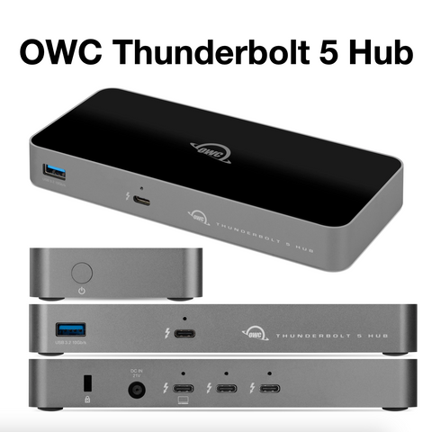 OWC Thunderbolt 5 Hub: Utöka dina Thunderbolt-anslutningar