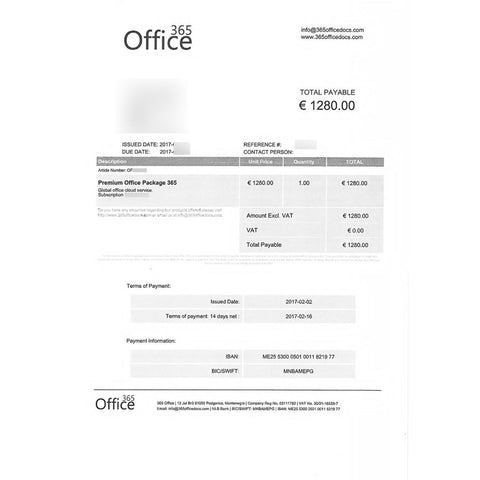 Varning för Office 365