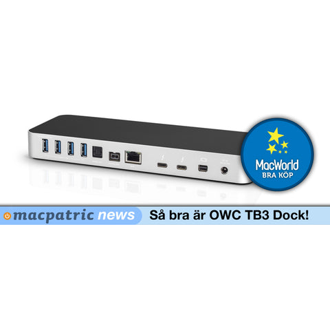 Macpatrics OWC Thunderbolt 3 Dock: bäst i test