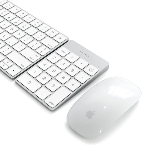Satechi Slim Wireless Keypad - Uppladdningsbar Bluetooth-knappsats av aluminium Tangentbord LMP Bluetooth Keypad2 -Mac numeriskt tangentbord