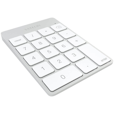 Satechi Slim Wireless Keypad - Uppladdningsbar Bluetooth-knappsats av aluminium