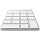 Satechi Slim Wireless Keypad - Uppladdningsbar Bluetooth-knappsats av aluminium Tangentbord LMP Bluetooth Keypad2 -Mac numeriskt tangentbord