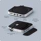 Satechi Mac mini M4 Stand & Hub med M.2 NVMe SSD-plats Dockningsstation Mac mini M4 Stand & Hub med M.2 NVMe SSD| Mac Mini M4 dockningsstation