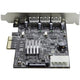 StarTech 4 portars USB3.1 och USB-C PCIe kort Expansionskort 