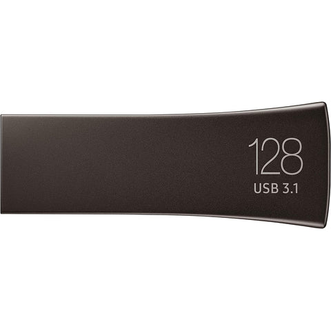 Samsung BAR Plus 128 GB Typ-A 400 Mb/S USB 3.1 Minne, (MUF-128BE4/APC), Titangrå USB-minnen 