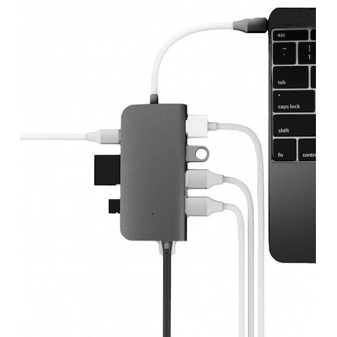 LMP USB-C mini dock 8-Port, space grey Tillbehör 