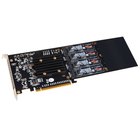 SONNET Fusion SSD M.2 4x4 PCIe Card, new Generation Expansionskort Fusion SSD M.2 4x4 PCIe Card - V2  sonnet fusion ssd m.2 4x4 pcie card