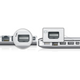 Mini-displayport till Displayport-kabel Vit 1 m Kabel 