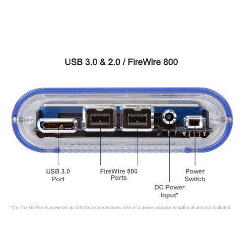 OWC Mercury On-The-Go® Pro 0 GB Extern Hårddisk OWC Mercury On-The-Go® Pro 0GB - Firewire 800 2,5" Kabinett