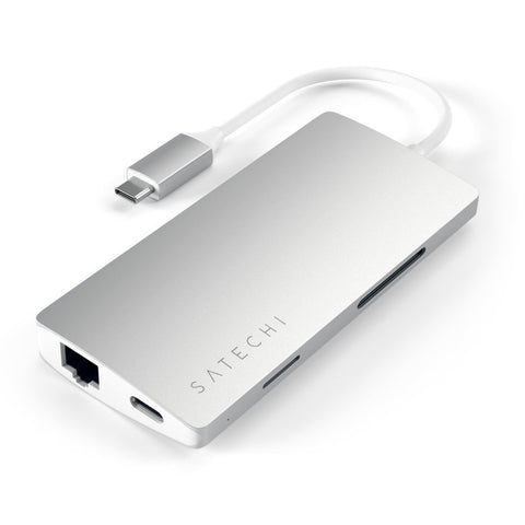Satechi USB Type-C Multi-Port Adapter 4K Gigabit Ethernet V2 Tillbehör Satechi USB Type-C Multi-Port Adapter 4K Gigabit Ethernet - mac usb-c