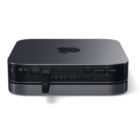 Satechi aluminiumstativ och hubb för Mac Mini Tillbehör Satechi aluminiumstativ och hubb för Mac Mini - hub mac mini
