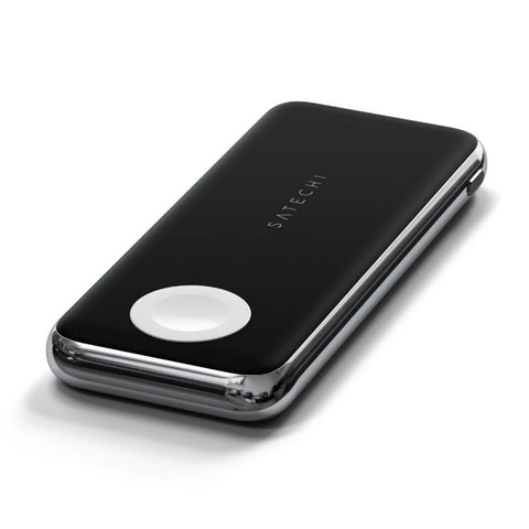 Satechi Powerbank med inbyggd Qi-laddning och Apple Watch laddning Batteri Powerbank med inbyggd Qi-laddning och power bank apple watch