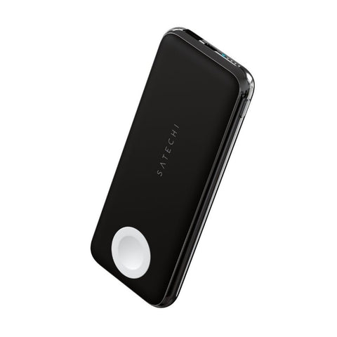 Satechi Powerbank med inbyggd Qi-laddning och Apple Watch laddning Batteri Powerbank med inbyggd Qi-laddning och power bank apple watch