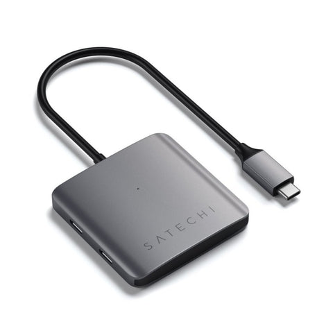 Satechi Aluminum 4-portars USB-C-hubb Adapter satechi 4 Usb-c Hubb